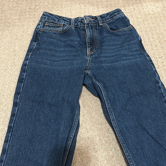 Top shop mom jeans dark wash petite high waisted - Picture 2 of 3